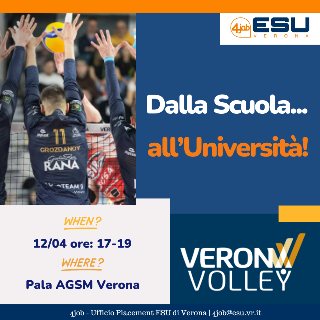 ESU 4job | Dalla scuola all'Università | Verona Volley