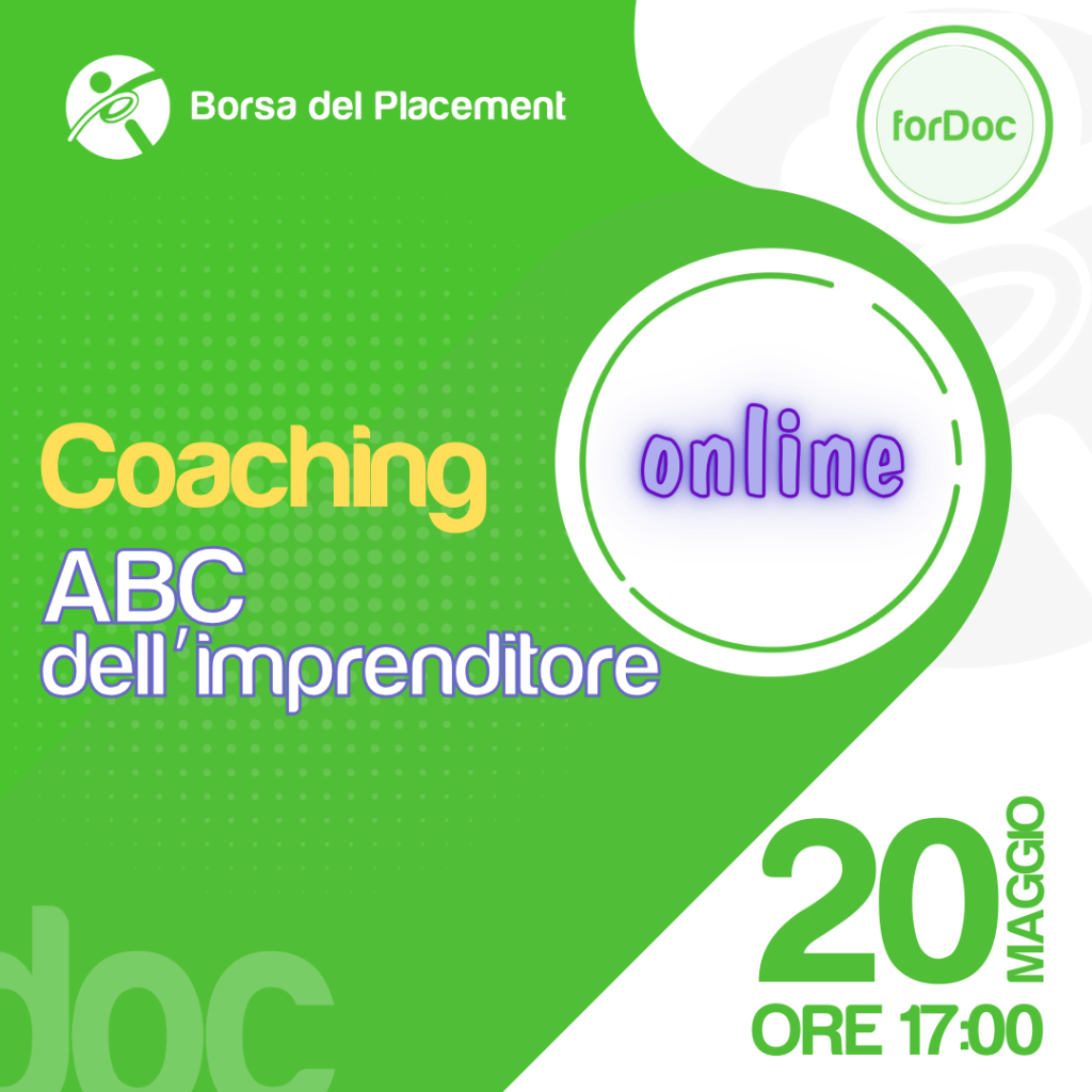 Coaching forDoc in sei sessioni | ABC dell'imprenditore
